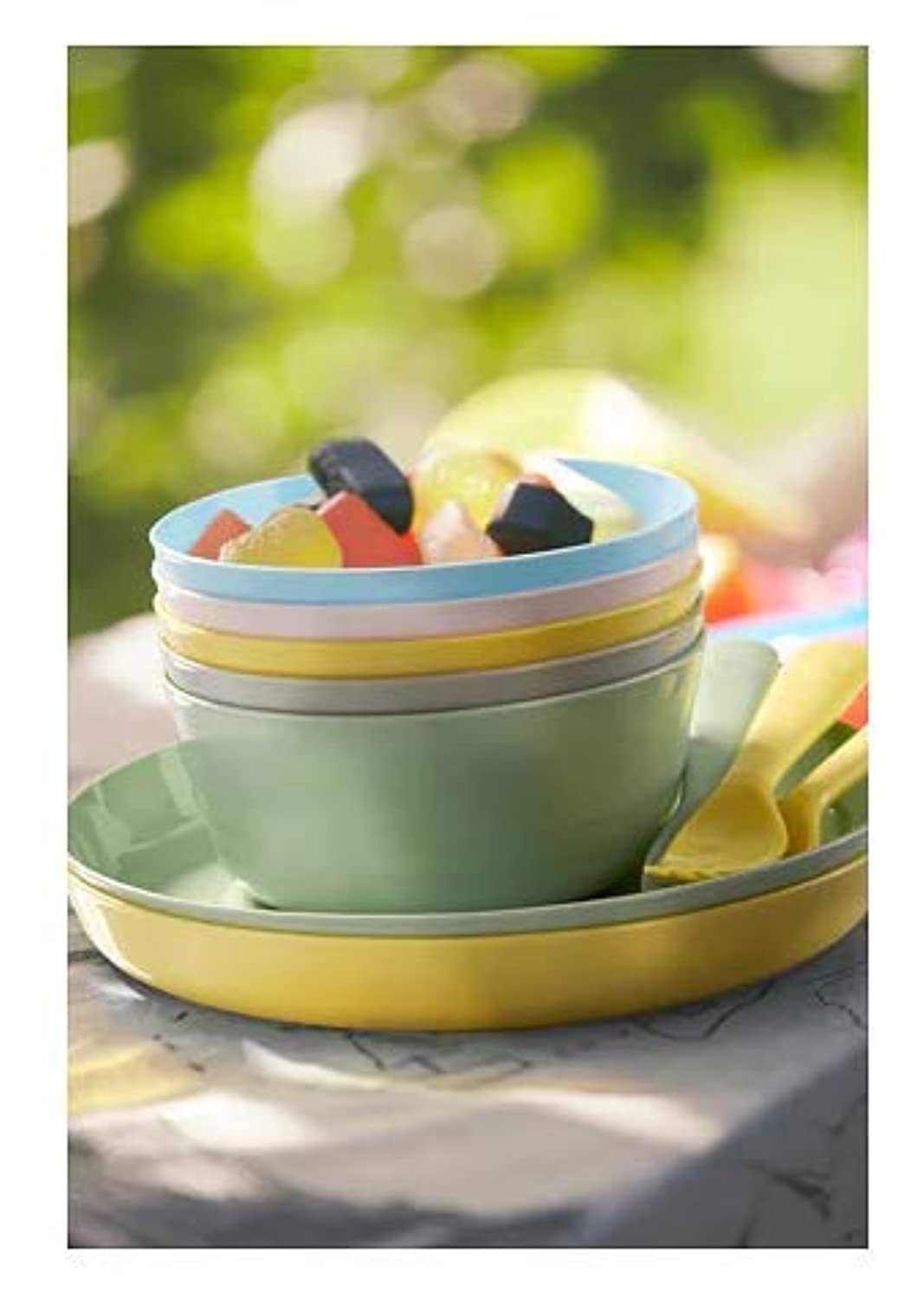 Kids Plastic Plates – 6-Pack | 1 set of 6 Colors | Stackable, BPA-Free | Microwave & Dishwasher Safe
