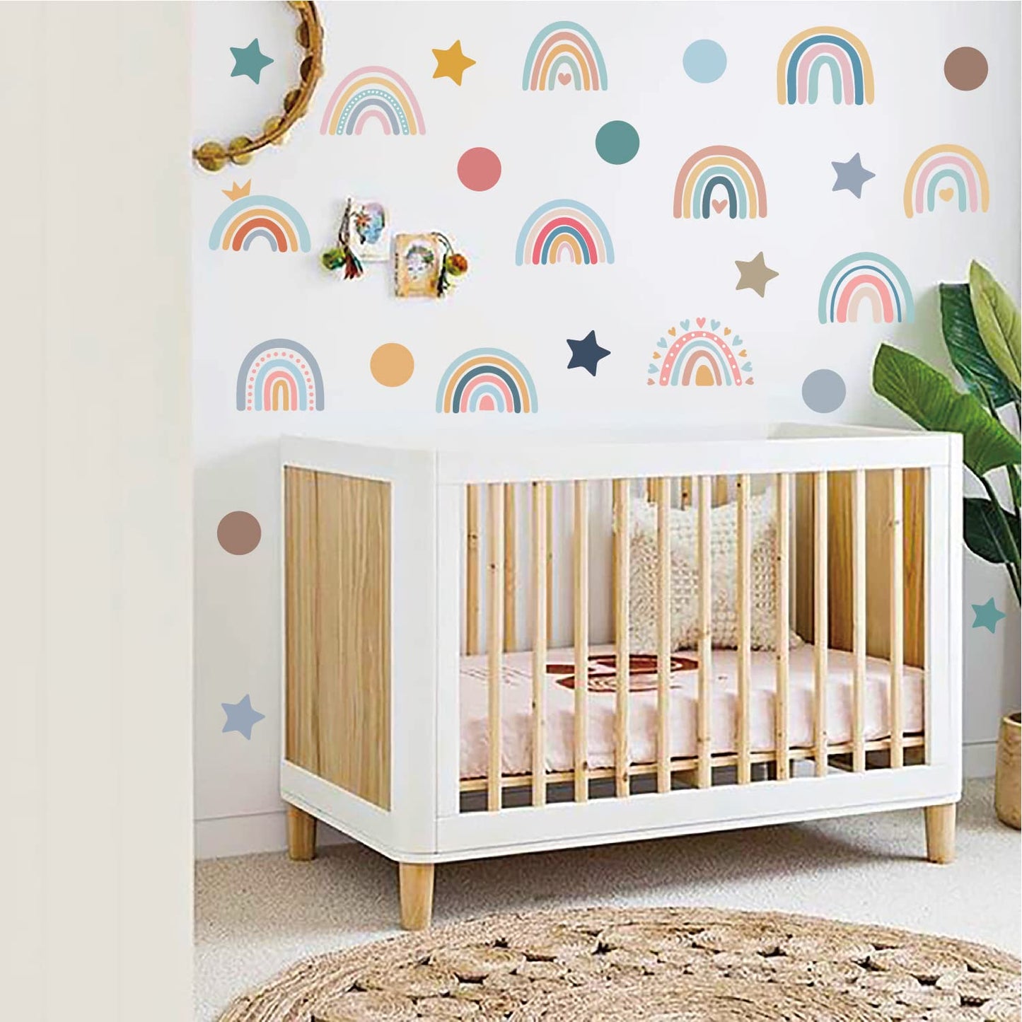 Cloud Wall Decals – 44-Piece Peel & Stick Set | White Vinyl Stickers for Nursery, Kids Bedroom & Playroom | Reusable & Waterproof