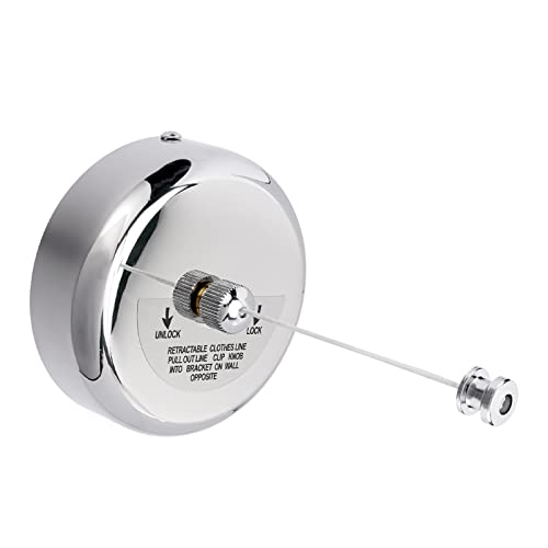 Retractable Clothesline – 304 Stainless Steel with Adjustable Rope | Heavy-Duty Indoor/Outdoor Drying Line (2.8m)