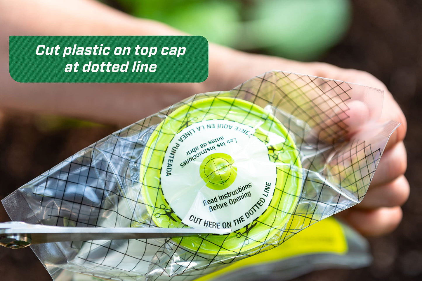 Yellow Jacket Wasp Trap – 1-Pack Disposable Outdoor Trap | Non-Toxic Attractant for Backyard, Camping & Farm Use