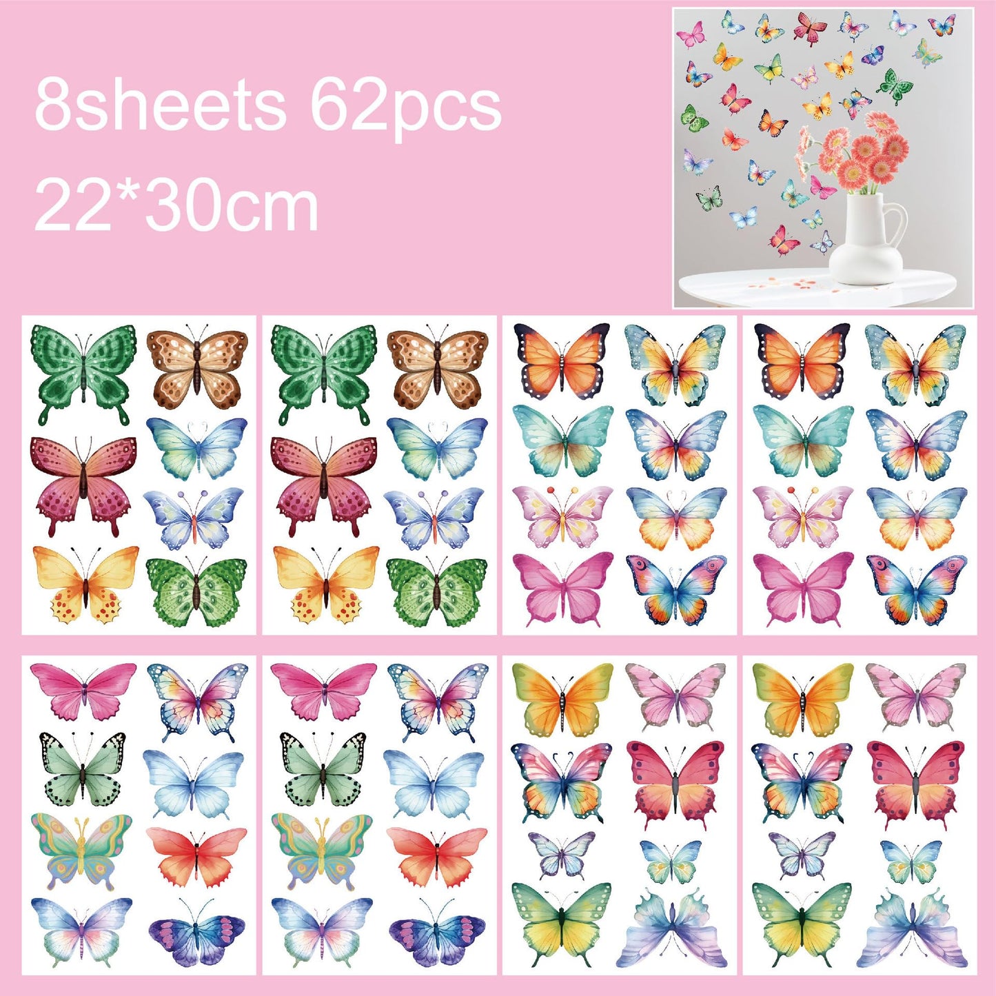 Cloud Wall Decals – 44-Piece Peel & Stick Set | White Vinyl Stickers for Nursery, Kids Bedroom & Playroom | Reusable & Waterproof