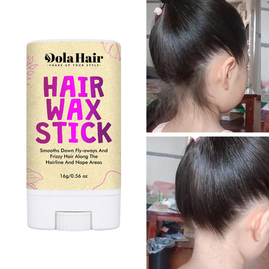 Dolahair Hair Wax Stick for Flyaways – Non-Greasy Smoothing Pomade for Women, Kids & Wigs | Slick Back Hair Styling Stick (1 Pack, 16g)