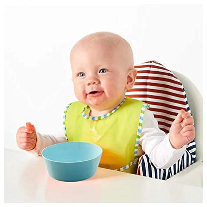 Colorful Plastic Bowl Set – 6 Reusable Kids Bowls, Dishwasher & Microwave Safe, BPA-Free (Mixed Colours)