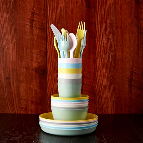Kids Flatware Set – 18-Piece BPA-Free Utensils | 6 Colorful Knives, Forks & Spoons | Dishwasher & Microwave Safe