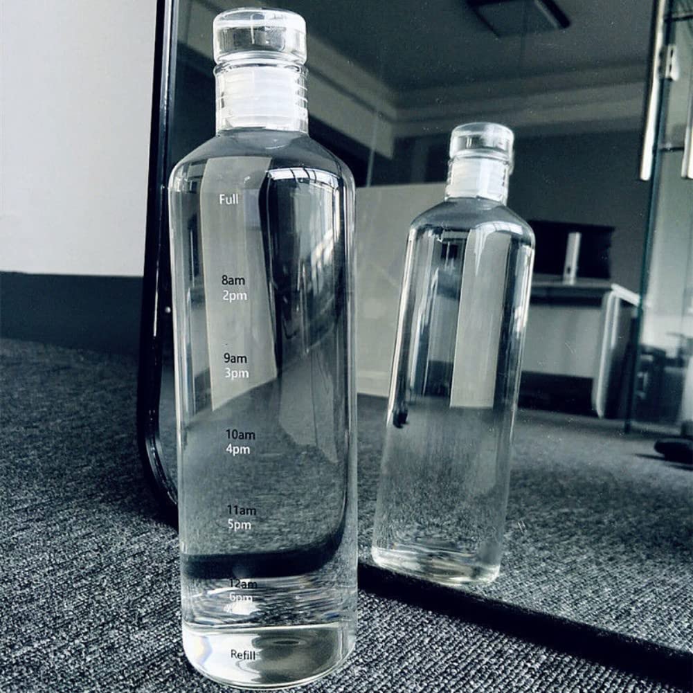 Clear Plastic Water Bottle – 17oz Leakproof Bottle with Non-Slip Sleeve, Lightweight & Reusable