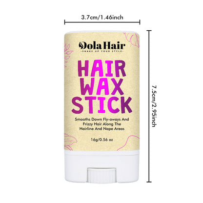 Dolahair Hair Wax Stick for Flyaways – Non-Greasy Smoothing Pomade for Women, Kids & Wigs | Slick Back Hair Styling Stick (1 Pack, 16g)