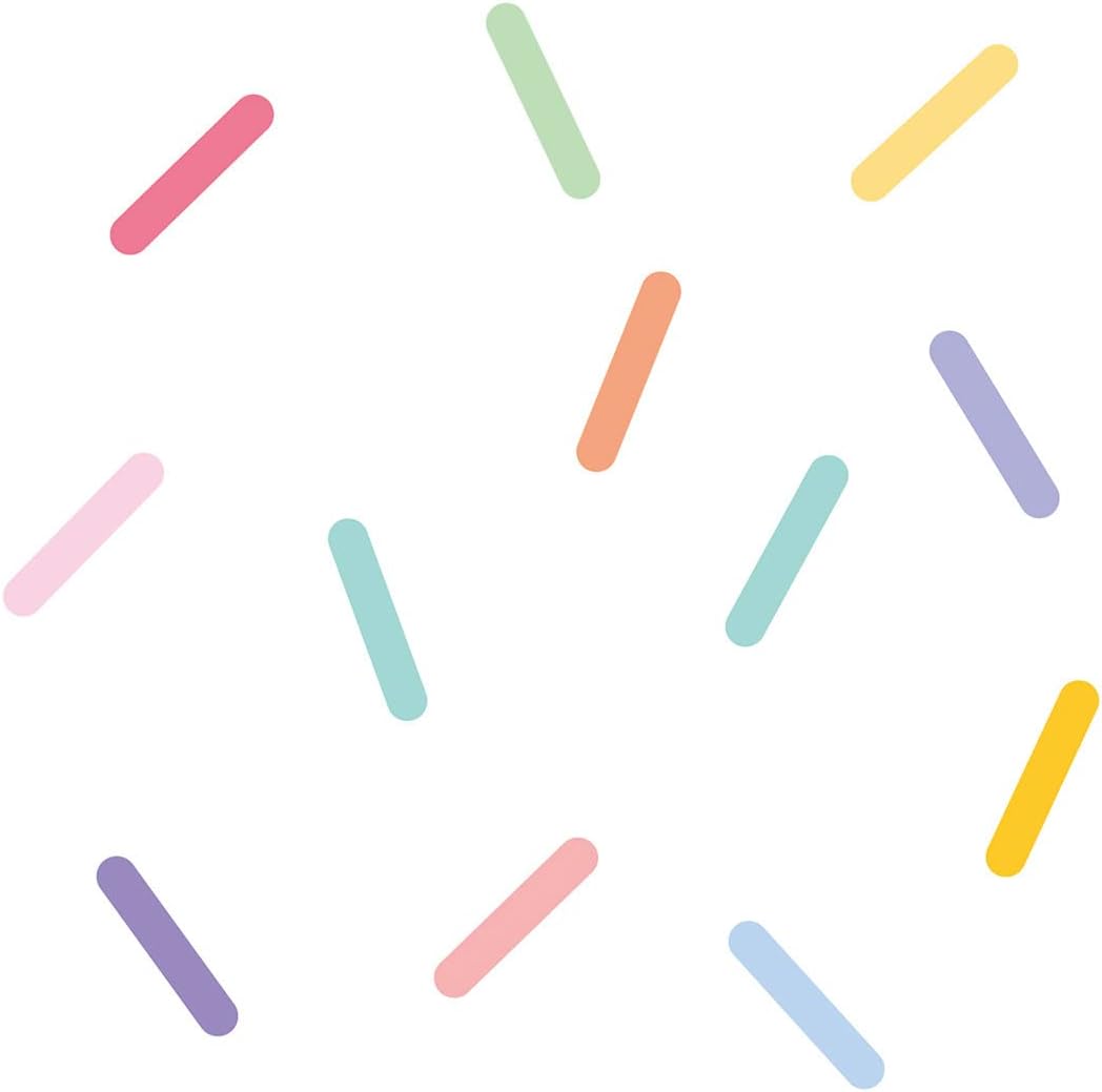 Confetti Wall Decals – 240 Colorful Sprinkle Stickers for Kids Room, Nursery & Playroom – Removable & Reusable Vinyl